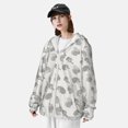 thumbnail image 4 of Pofeuu Hand Drawn Squirrel Print Sun Protection Outdoor Lightweight Full Zip UV Cooling Hoodie Long Sleeve Summer Clothing for Outdoor Hiking-Large, 4 of 5