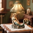 thumbnail image 4 of Table Lamp 3D Resin Reading Lamp for Bedroom Livingroom Nightstand, Light for Home Decor, Gifts for Mom Yard Decor, 4 of 6