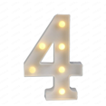 thumbnail image 4 of Warm White Marquee Number Lights | 0-9 Number Lights for Party, Bar, Home, Anniversary Decor; Wall & Table Decorative Marquee Lights; Battery Powered, 4 of 4