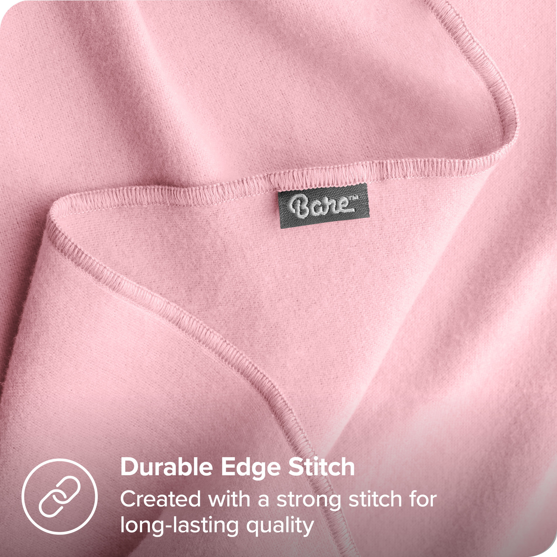 Bare Home 6-Pack Flannel Receiving Blanket - Warm and Durable - Ultra Soft - Receiving, Light Pink