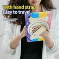 thumbnail image 6 of 3in1 Rotating Stand Case for Samsung Galaxy Tab A7 10.4 inch SM-T500/SM-T505 with Hand/Shoulder Strap, Shockproof Rugged, Pink, 6 of 7