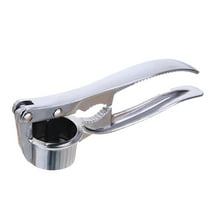 GOOHOCHY  Stainless Steel Garlic Press Kitchen Supplies Masher Pounder Mincer Silver