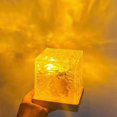 thumbnail image 4 of 2X Lámpara de Cristal USB Proyector de Ondas de Agua Luz Lámpara Cuadrada Control Remoto Luz de Atardecer Luz Decorativa C, 4 of 10