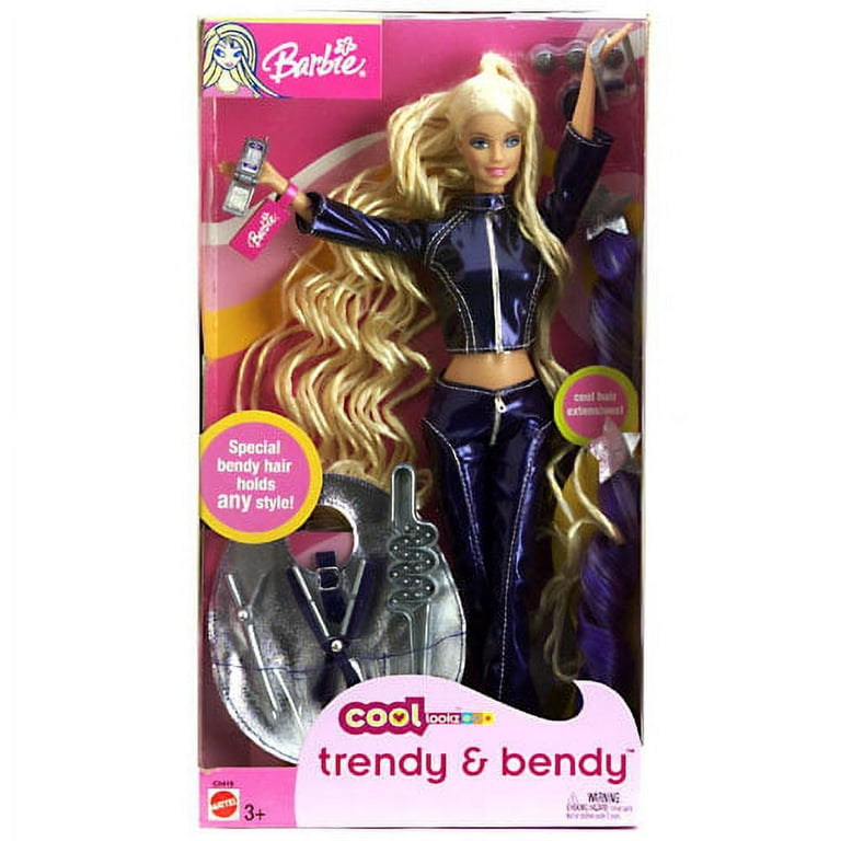 Barbie Cool Lookz Trendy & Bendy Doll 2003 Mattel C0419