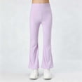 thumbnail image 4 of Mifsaly Girls Flare Leggings High Waisted Stretchy Bootcut Pants Soft Comfortable Athletic Dance Workout Bell Bottom Trousers, 4 of 9