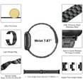 thumbnail image 4 of Replacement Watch Strap, Metal Watch Strap Double Push Button  For Business Black,Silver, 4 of 8