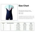thumbnail image 5 of YONGHS Kids Girls Short Sleeve Zipper One Piece Swimsuit Beach Bathing Suit Swimming Training Jumpsuit Purple-B 6, 5 of 5
