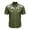 Army Green, variant on Baby Boy Shirts Western Cow Print Short Sleeve Button Down Rugby Shirt for Boy Size 4-5T