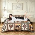 Erosebridal Western Cowboy Patchwork Duvet Cover Queen,Cow Skull ...