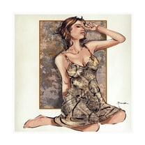 Canvas Wall Art - TMBorenstein 'Carpet Bag' Wall Art for Living Room, Bedroom, or Office Décor by Trademark Fine Art - 18 x 18 Inches