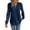 Navy Blue, variant on DOKOTOO Women's Tunic Shirts Long Sleeve V Neck Casual Lightweight Sweater Blouse Tops