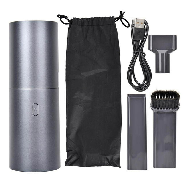 Langgg Black Rechargeable Portable Mini Car Vacuum Cleaner Office Table Cleaning Tool