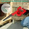 thumbnail image 5 of Cordless Leaf Blower - Lightweight Electric Mini Air Blower 2-in-1 Handheld Vacuum, 2 Batteries, Home Garden Car Cleaning, 21V, 5 of 9