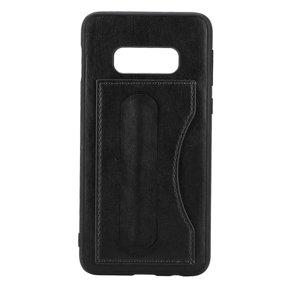 ZOUSSIQI Simple Style PU Leather Card Holder Phone Case for Samsung S10 Lite Back Phone Cover (Black) EL225#12303