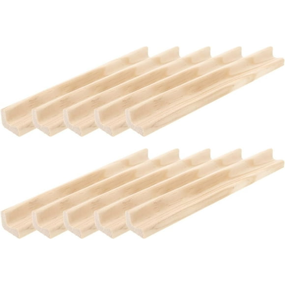 shiyou-Wooden Letter Tile Holder 10Pcs Mexican Decor Wood Trains Serving Tray Mexican Train Dominos Game Stand