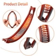 thumbnail image 6 of Banana Hair Clips, Casewin 3 Pack Vintage Clincher Combs Tool for Women,Vintage Large Bananas Hair Clip for Thick Fine Hair Banana Combs Barrettes, 6 of 8