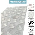 thumbnail image 4 of Cabinet Door Bumpers,0.4”,200 pcs Rubber Bumper Pads Self Adhesive Back for Cabinet Drawers Glass Table Tops Rubber Feet for Cutting Board Laptop Picture Frames Clear Wall, 4 of 5