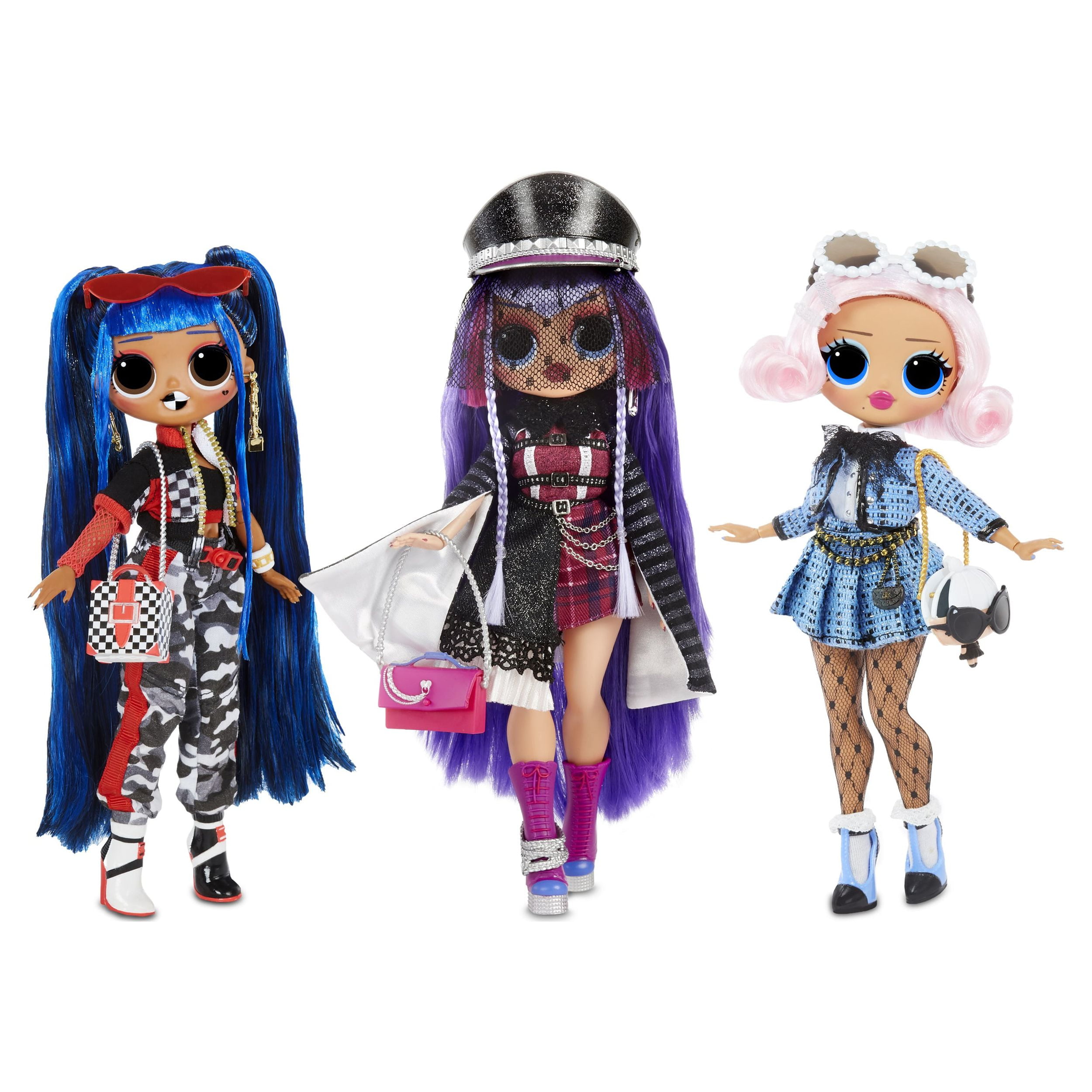 L.O.L. Surprise FIERCE OMG Fashion Doll Downtown B.B. with 20 Surprises Reusable Playset Walmart