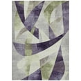 thumbnail image 3 of HomeRoots 622269 10 x 14 ft. Purple & Olive Green Abstract Washable Transitional Indoor & Outdoor Rectangle Area Rug, 3 of 9