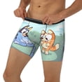 thumbnail image 3 of Lsque Bluey Pattern Men's Performance Stretch Underwear, Athletic Long Leg Briefs，Moisture-Wicking-Small, 3 of 6