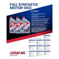 thumbnail image 3 of Lucas Oil 10054 Sae 20W-50 Aceite De Carreras Sintético - Botella De 1 Cuarto (32 Onzas), 3 of 3