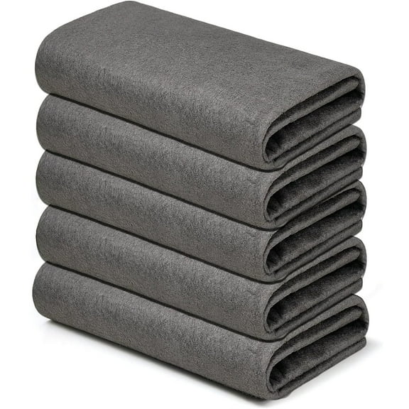 Thickened Magic Cleaning Cloth, NOGIS Reusable Microfiber Cleaning Rag Lint Free Cloth, Magic Streak Free Miracle Cleaning Cloth Multipack for Windows, Mirror, Glass, Car (11.81*15.75in,5Pcs)