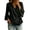 A2 Black, variant on Women’s Wrap Blouse, V Neck Tie Side Tunic Top with 3/4 Bell Sleeves and Lightweight Texture, Casual Loose Fit Shirt for Work, Vacation, and Everyday Wear Coffee M