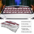 thumbnail image 3 of Yiaed Buffalo Plaid Forest Print Car Windshield Sunshade Front Auto Car Front Window Sun Shade Foldable Sun Visor Shield Cover Auto Accessories for Sedan SUV Truck-Medium, 3 of 5