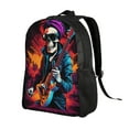 thumbnail image 2 of Fuzoiu Rock Skull Singer Print Laptop Backpack,Work Business Backpacks, Large Capacity Nurse Bag College Bookbag for School, Waterproof Casual Daypack for Travel, 2 of 8