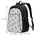 thumbnail image 5 of Wukai Pandas Between Clouds and Stars Travel Laptop Backpack: Business Water-Resistant Bag with USB Charging Port, Ideal College Backpack for Men & Women, 5 of 6