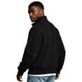 thumbnail image 6 of WIZUTIZ Men's Solid Color High Neck Zip Up Sweatshirt Long Sleeve Casual Pullover Top, 6 of 7
