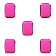 thumbnail image 2 of maskred 2.5 Sacoche Portable pour Disque Dur Externe avec Fermeture Éclair, Étui pour Disque Dur, Protection Adaptée, Rouge rose, 5 Pcs, 2 of 6
