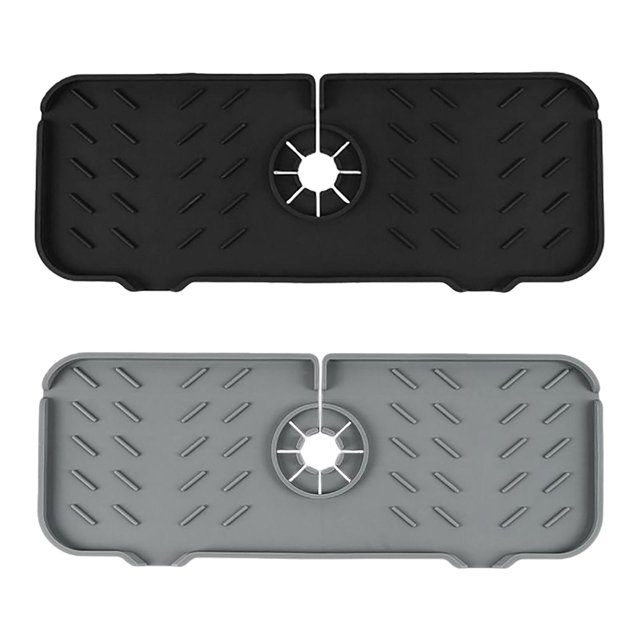 Almohadilla de drenaje del fregadero del protector contra salpicaduras del fregadero del silicón del drenaje del mismo para Sunnimix Almohadilla absorbente para grifo