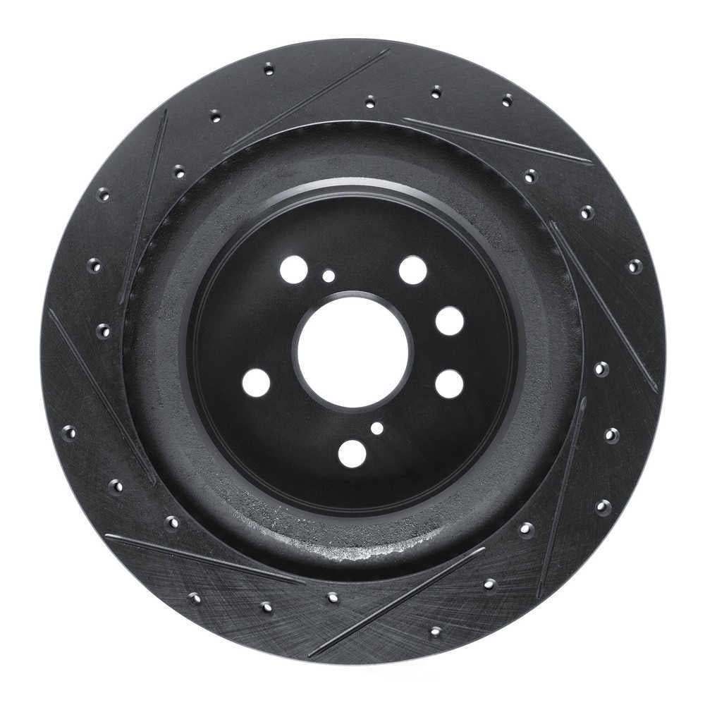 Dynamic Friction Company 633-75065R DFC Brake Rotor - Drilled And Slotted - Black