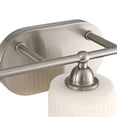 thumbnail image 4 of 360 Lighting David 22" Wide Brushed Nickel and Fluted Glass 3-Light Bath Light, 4 of 9