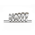 thumbnail image 2 of Genius Tools 6 Piece 1/4" Drive SAE Universal Hand Socket Set (12-Point), Matte Finish - US-206S, 2 of 9