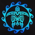thumbnail image 3 of CafePress - Blue Tribal Turtle Sun T Shirt - Women's Traditional Fit Dark T-Shirt, 3 of 4