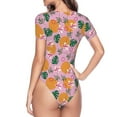thumbnail image 4 of Naloa Fruit Women's Short-Sleeved Onesie, One-Piece Swimsuit for Parties, dates, clubs - Medium, 4 of 9