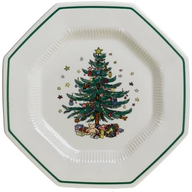 NIKKO コレクターズ食器　クリスマスツリー八角形プレート大皿★キングサイズ Nikko Ceramics Christmastime 12-Piece Dinnerware Set, Service for