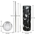 thumbnail image 5 of Goth Tumbler, Witchy Gifts for Women, Halloween Tumbler with Lid and Straw, Black Witch Tumbler/Travel Mug, Spooky Gifts for Women, Gifts for Halloween Lovers, Witchy Goth Stuff, Goth Travel Mug 20 Oz, 5 of 6