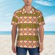 thumbnail image 2 of Balery Aztec Camisas hawaianas de manga corta para hombre, camisas playeras de corte holgado, camisas de vacaciones con botones,Large, 2 of 7