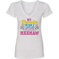 thumbnail image 3 of Inktastic My Favorite People Call Me Meemaw with Flowers Women's V-Neck T-Shirt, 3 of 5