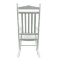 thumbnail image 6 of Pouseayar Wood Balcony PoRrch Adult Painted Rocking Chair Oak , White, 6 of 7