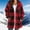 Red, variant on Black*Friday ChaoHengLight Jackets for Women Women's Plaid Sherpa Lined Parka,Winter Hooded Long Length Coat with Side Pockets