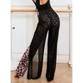 thumbnail image 2 of 2026 Summer New Net Fabric See-through Pants High Waist Pant Fashion Clothes Sexy Bottom Breathable Clothing Comfortable Outfit Casual Culottes, 2 of 4