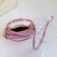 thumbnail image 2 of Bolso De Hombro Bolso Patrón de cocodrilo cruzados de hombro de cuero de PU Moda para el trabajo (rosa), 2 of 6