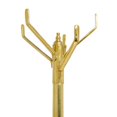 thumbnail image 6 of DecMode 15" x 69" Gold Aluminum Metal Sleek 4 Hook Coat Rack, 1-Piece, 6 of 13