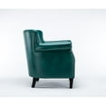 thumbnail image 4 of Home Square Faux Leather Club Accent Chair in Teal Green - Set of 2, 4 of 10