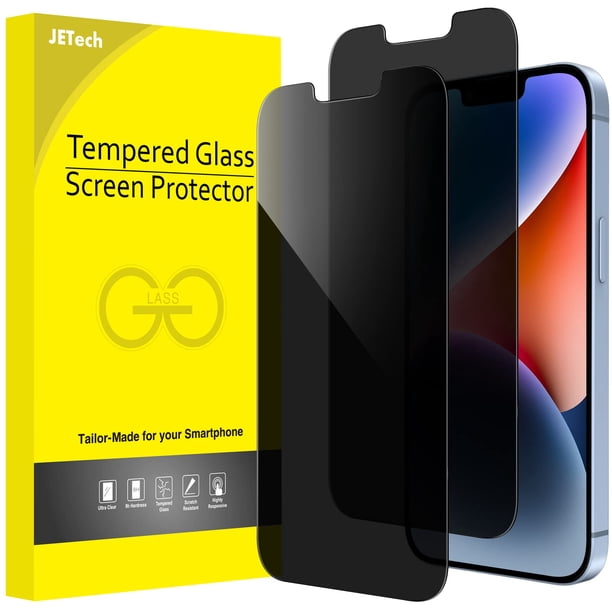 Protector de pantalla de privacidad JeTech para iPhone 14 Plus de 6.7 pulgadas, paquete de 2