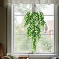 thumbnail image 2 of Xoxingysm Artificial Flowers Artificial Hanging Leaves Plants Vines Garland Real Plastic Bushes for Outside Home Wall Garden Wedding Party Bar Decor 29.9 In, A String of Artificial Rattan, 2 of 6